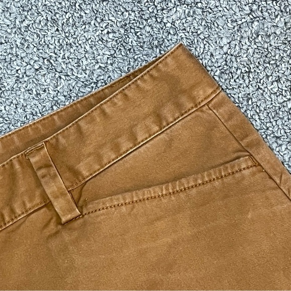 Lands' End Slim Leg Mid Rise Crop Pants Womens Size 6P Brown Canvas - Picture 3 of 13